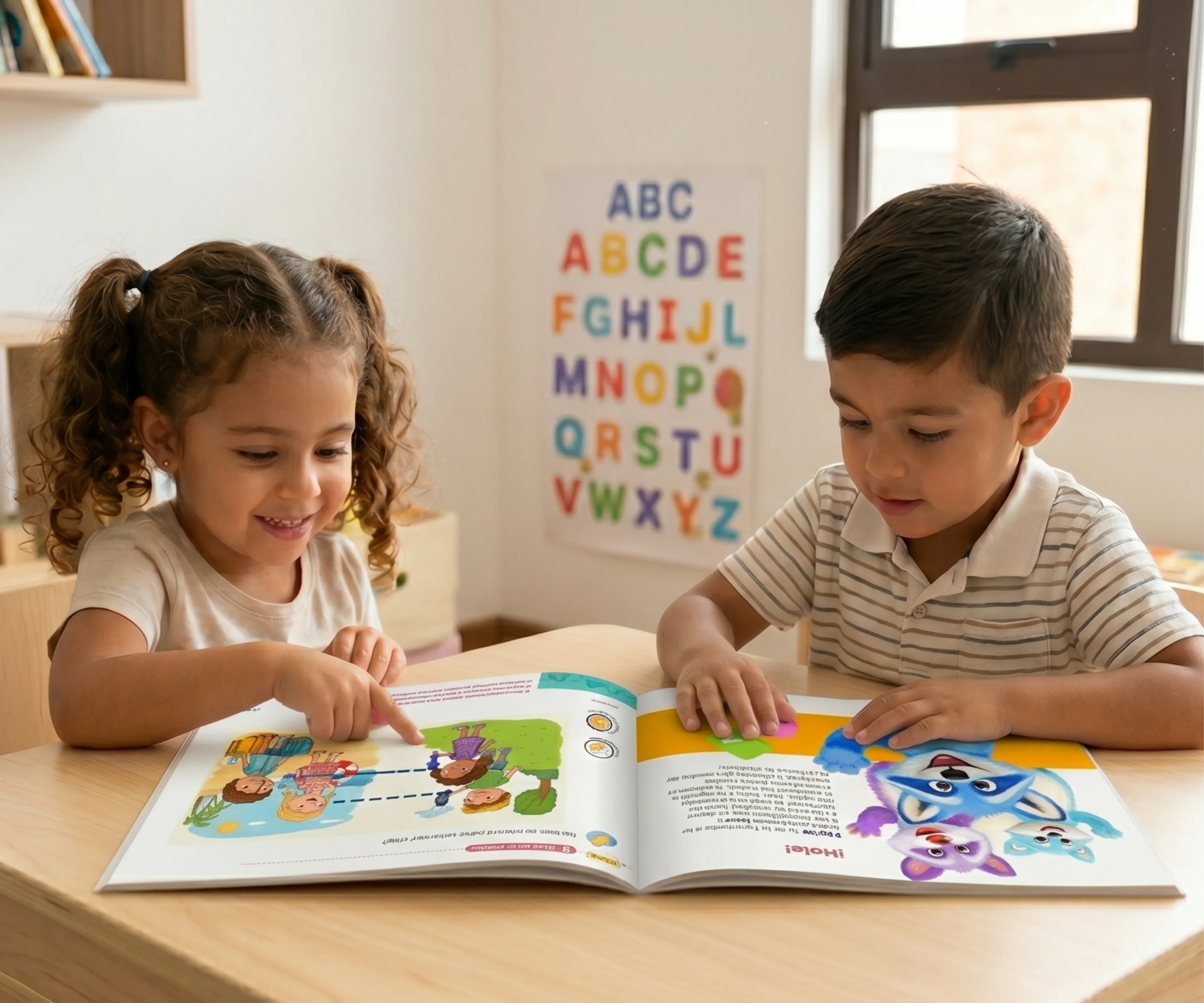 Estudiantes en actividad de Preescolar